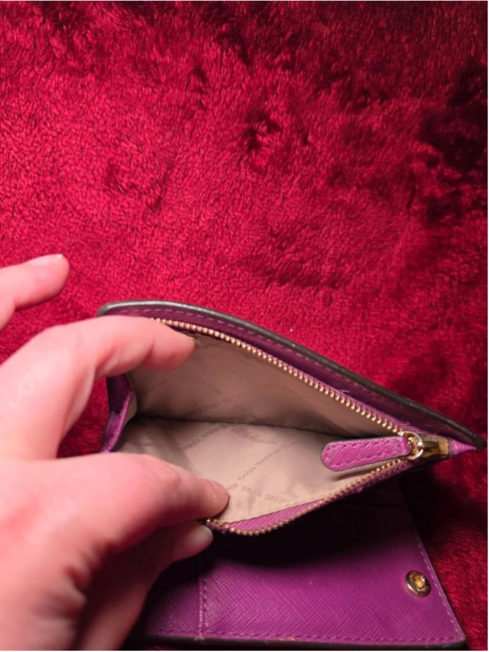 Michael Kors Pink/Purple Wallet with Card Holder